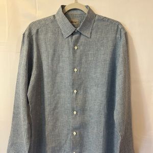 Brioni men’s shirt linen size M retails $690 pre-owned